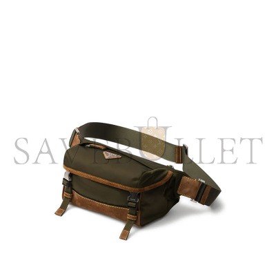 PRADA SMALL CANVAS UTILITY SHOULDER BAG 2VH171 (20*12.5*10cm)